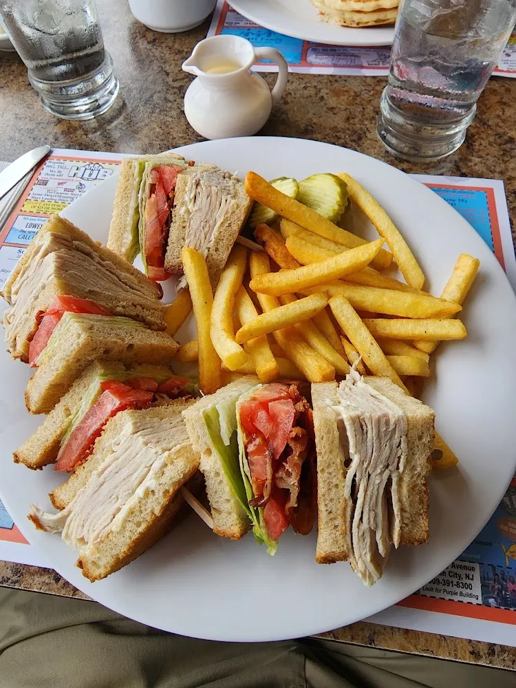 Turkey Club with Fries